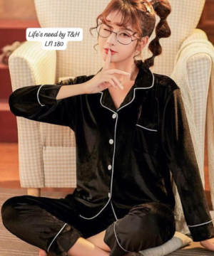 ARTICAL VELVET PJS NIGHT SUIT